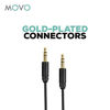 Picture of Movo MC6 Dual 3.5mm Male Stereo TRS to TRS Cable - Camera Patch Connects Mics, Audio Mixers to Camera, Recorders (Dual Male 20-Foot Extended TRS Cable) - 3.5mm Audio Cable for Filmmakers and Musicians