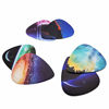 Picture of Unique Guitar Picks 12 Medium Gauge Pack with Picks Holder and Plastic Picks Box, SUNLP Fairyland Galaxy Themed Guitar Cool Picks for Bass Electric Guitar Acoustic Guitar Lovers guitarists gift