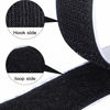 Picture of 16 Feet Length 0.75 inch Width Hook and Loop with Strong Self Adhesive Tape Strip Fastener (Black)