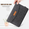 Picture of MoKo 9-11 Inch Felt Tablet Sleeve Bag Carrying Case Fits iPad Pro 11, iPad 8th 7th Generation 10.2, iPad Air 4 10.9, iPad Air 3 10.5, iPad 9.7, Galaxy Tab A 10.1, Tab S6, S6 Lite, S7 - Dark Gray