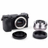 Picture of Rear Lens Cap & Body Cap JJC Rear Lens Cover Body Cover for Sony E Mount A6600 A6500 A6400 A6300 A6100 A6000 A5100 A5000 A9 A7 III II A7R III II A7s II A7S NEX-5 NEX-6 Replace Sony ALC-B1EM -5Pack