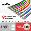Picture of fast Cat. Cat6 Ethernet Cable 1000ft - 23 AWG, CMR, Insulated Solid Bare Copper Wire Internet Cable with Noise Reducing Cross Separator - 550MHZ / 10 Gigabit Speed UTP LAN Cable 1000 ft - CMR (Blue)