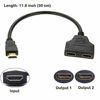 Picture of HDMI Male 1080P to Dual HDMI Female 1 to 2 Way HDMI Splitter Adapter Cable for HDTV HD, LED, LCD, TV, Support Two TVs at The Same Time