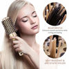 Picture of AIMIKE Round Brush, Nano Thermal Ceramic & Ionic Tech Hair Brush, Round Barrel Brush with Boar Bristles for Blow Drying, Styling, Curling, Add Volume & Shine (2.9 inch, Barrel 1.7 inch) + 4 Free Clips