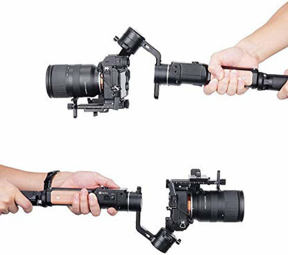 Picture of FeiyuTech AK2000C Gimbal 3-Axis Handheld Stabilizer for Mirrorless/DSLR Cameras Like Sony a9/a7/A6300/A6400,CANON EOS R,M50,80D,Panasonic GH4,GH5,Nikon Z7,FUJIFILM XT4/XT3,4.85 lb Payload,Quick Charge