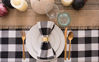 Picture of DII Buffalo Check Collection Classic Tabletop, Tablecloth, 52x52, Black & White