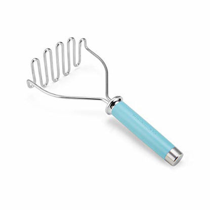 Picture of KitchenAid Gourmet Stainless Steel Wire Masher, 10.24-Inch, Aqua Sky