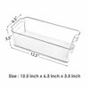 Picture of Refrigerator Organizer Bins, Vtopmart 4 Pack Medium Clear Plastic Food Storage Bin with Handle for Freezer, Cabinet, Fridge, Kitchen Pantry Organization and Storage, BPA Free, 12.5" Long