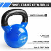 Picture of Yes4All Vinyl Coated Kettlebell Weights Set - Great for Full Body Workout and Strength Training - Vinyl Kettlebell 35 lbs (KVWK), H. 35lbs - Dark Blue