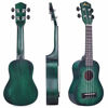 Picture of WINZZ 21 Inches Soprano Ukulele Vintage Hawaiian with Online Lessons, Bag, Tuner, Strap, Extra Strings, Fingerboard Sticker, Dark Hunter Green