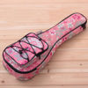 Picture of HOT SEAL 10MM Waterproof Durable Colorful Ukulele Case Bag with Storage (26in, Pink flowers)