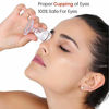 Picture of Transparent Eye Wash Cups for Effective Eye Cleansing - with Storage Container - Eye Shaped Rim, Snug Fit (2 Pcs.)