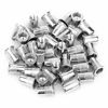 Picture of 40Pcs 1/4-20 Rivet Nuts Stainless Steel Threaded Insert Nut 1/4-20UNC Nutsert Rivnuts Flat Head Knurled Body