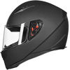 Picture of ILM Full Face Motorcycle Street Bike Helmet with Removable Winter Neck Scarf + 2 Visors DOT (S, Matte Black)