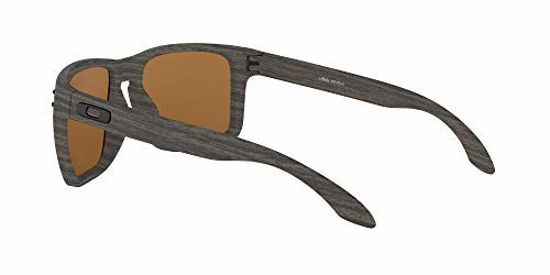 Picture of Oakley Men's OO9417 Holbrook XL Square Sunglasses, Woodgrain/Prizm Tungsten Polarized, 59 mm