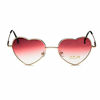 Picture of Dollger Red Heart Shape Sunglasses for Women Metal Fame Party Favor