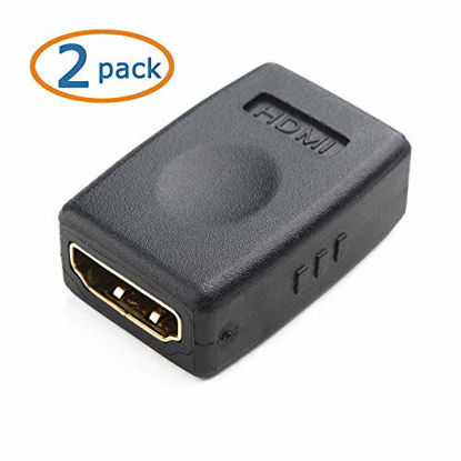 Picture of Cable Matters 2-Pack HDMI to HDMI Female to Female Adapter (HDMI Coupler) with 4K and HDR Support