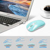 Picture of Wireless Keyboard Mouse Combo, Cimetech Compact Full Size Wireless Keyboard and Mouse Set 2.4G Ultra-Thin Sleek Design for Windows, Computer, Desktop, PC, Notebook, Laptop - (Turqouise)