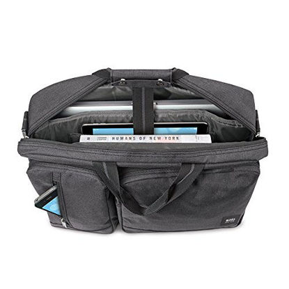 Picture of Solo New York Briefcase, Gray, Black, 12.5" x 17" x 5"