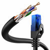 Picture of KabelDirekt - 75 feet - Ethernet, Patch & Network Cable (transfers gigabit Internet Speed, Ideal for 1Gbps Networks/LANs, routers, modems, switches, RJ45 Plug (Blue), Black)