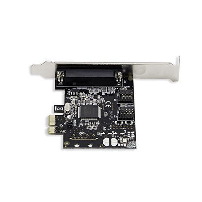 Picture of Syba SD-PEX50030 2 Port DB9 Serial and 1 Port DB25 Parallel PCIe x1 Controller Card Black