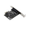 Picture of Syba SD-PEX50030 2 Port DB9 Serial and 1 Port DB25 Parallel PCIe x1 Controller Card Black