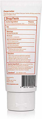 Picture of Carpe Antiperspirant Hand Lotion, A dermatologist-recommended, non-irritating, smooth lotion that helps stops hand sweat, Great for hyperhidrosis