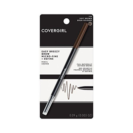 Picture of COVERGIRL Easy Breezy Brow Micro-Fine + Define Pencil, Soft Brown, 0.03 Pound (packaging may vary)