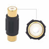 Picture of VCE 6-Pack Gold Plated RCA Female to RCA Female Coupler,Compatible with Phono,Speaker,RCA Cable,Amplifier