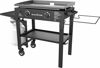 Picture of Blackstone 1853 28" Outdoor Flat Top Gas Grill Griddle 2 Burner Propane Fueled Rear Grease Management System with Garbage Bag Holder, 28 inch