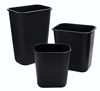 Picture of Rubbermaid Commercial Products Plastic Resin Wastebasket Trash Can for Bedroom Bathroom, Office, 7 Gallon/28 Quart, Black (Pack of 4)