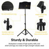 Picture of Donner Sheet Music Stand with Light, DMS-1 Portable Metal Ipad Music Stand, Tabletop Music Book Stand for Guitar, Ukulele, Violin Players