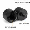 Picture of Avatar Mic Screw Adapter, Thread Adapter 5/8" Female to 1/4" Male for Mic Stand, Camera Monitor, Tripod, Microphone Holder 2 Pack