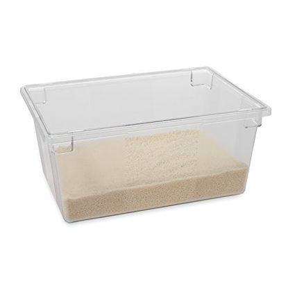 Picture of Rubbermaid Commercial Products Food Storage Box/Tote for Restaurant/Kitchen/Cafeteria, 16.5 Gallon, Clear (FG332800CLR)