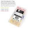 Picture of 120 PCS Wirefy T Tap Electrical Connectors - Quick Wire Splice Taps and Insulated Male Quick Disconnect Terminals