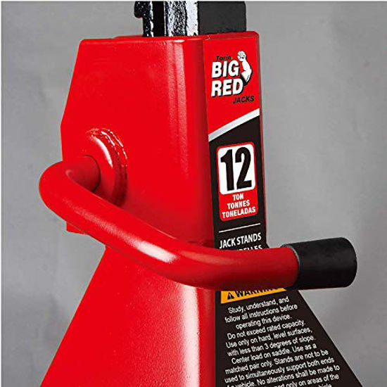 Picture of BIG RED T42202 Torin Steel Jack Stands: 2 Ton (4,000 lb) Capacity, Red, 1 Pair