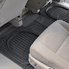 Picture of Motor Trend Original FlexTough Black Rubber Car Floor Mats with Cargo Liner - All Weather Automotive Floor Mats, Heavy Duty Trim to Fit Design, Odorless Floor Liners for Cars Truck Van SUV