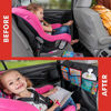 Picture of Lusso Gear Heavy Duty Kick Mats Back Seat Protector (2 Pk) - Sag Proof, Waterproof Car Back Seat Cover for Kids Who Make Big Messes | 3 Reinforced Storage Pockets, Premium Oxford Fabric