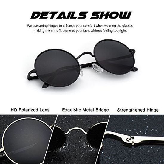 GetUSCart- CGID E01 John Lennon Polarized Sunglasses with Case for ...