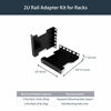 Picture of StarTech.com Server Rack Depth Extender - 2U - 4in / 10 cm - TAA Compliant - Recessed Rack Adapter - Rack Mount Adapter Kit - Network Rack Extender