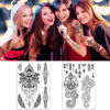 Picture of Yazhiji 8 sheets Extra Large Henna Mandala Temporary Tattoo Collection for Women and Girls Sexy Tattoo Stickers.