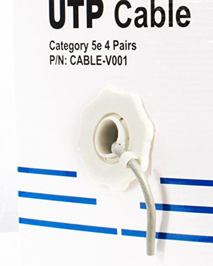 Picture of VIVO Gray 1,000ft Bulk Cat5e, CCA Ethernet Cable, 24 AWG, UTP Pull Box, Cat-5e Wire, Indoor, Network Installations CABLE-V001