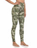 Picture of Colorfulkoala Women's High Waisted Pattern Leggings Full-Length Yoga Pants (S, Green & Beige Mixed Splinter Camo)