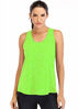 Picture of Fihapyli Workout Tops for Women Loose fit Racerback Tank Tops for Women Mesh Backless Muscle Tank Running Tank Tops Workout Tank Tops for Women Yoga Tops Athletic Exercise Gym Tops Green L