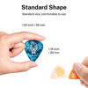 Picture of Donner Celluloid Guitar Picks 16 Pack with Case Includes Thin, Medium, Heavy & Extra Heavy Gauges