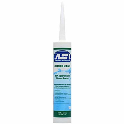 Picture of Black Aquarium Silicone Sealant - 10.2 Fluid oz Cartridge