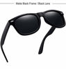 Picture of Joopin Polarized Sunglasses for Women - 2 Pack Retro Brand Designer Mens Sunglasses (Matte Black+Shiny Black)