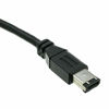 Picture of Firewire 400 6 Pin Cable, Male to Male iLink DV Cable, 6-Pin/6-Pin IEEE 1394a, Black, 15 Feet, Cablewholesale