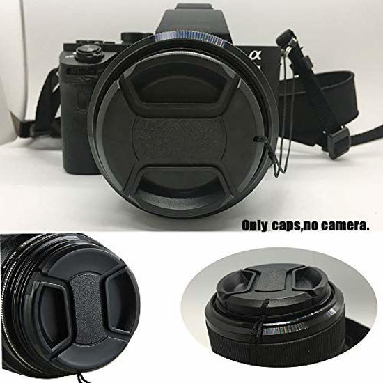 Picture of [2Packs]58mm Snap-On Lens Cap for Canon EOS 2000DRebel T7w/ EF-S 18-55mm f/3.5-5.6EF-S 55-250mm f/4-5.6 Lensfor Nikon AF-P DX NIKKOR 70-300mm f/4.5-6.3G and Other 58mm Lens