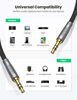 Picture of UGREEN 3.5mm Audio Cable, Nylon Braided Aux Cord Male to Male Stereo Hi-Fi Sound Auxiliary Audio Cable for Headphones, Car, Home Stereos, Speakers, Tablets, iPhone, iPad, iPod, Echo & More(3FT/1M)